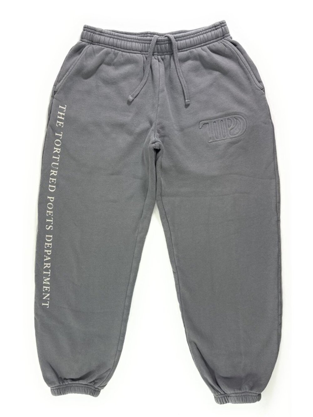 Taylor Swift The Tortured Poets Department TTPD Sweatpants Size M Gray